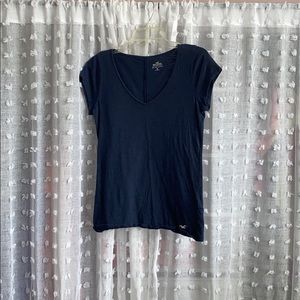 Navy blue v neck tee